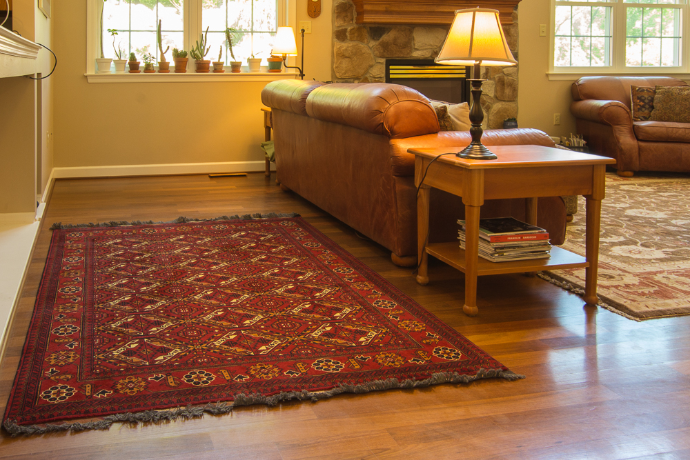 Bunyaad rug in home