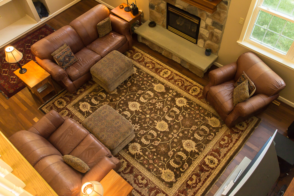 Bunyaad rug in home