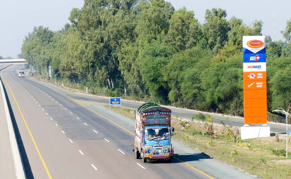The M2 Motorway between Lahore and Islamabad.