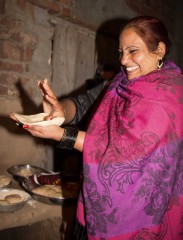 Bunyaad artisan Arshad kneads Roti